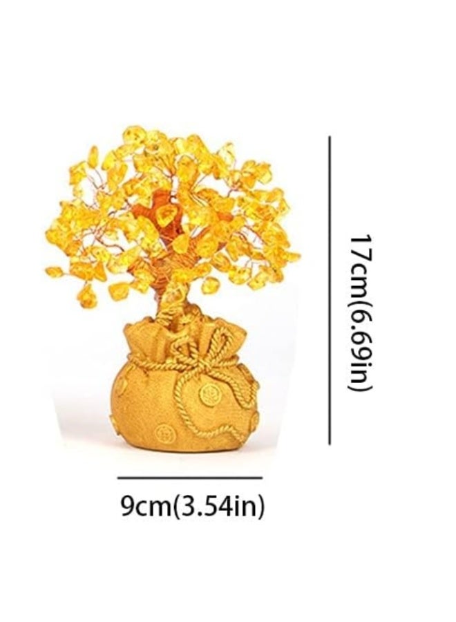Crystal Money Tree Money Tree Crystal Fortune Tree Home Office Decoration Feng Shui Tree Crystal Fortune Tree Lucky Tree Bonsai Small Gift Tree Crystal Bonsai - Image 2